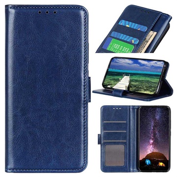 Husă Portofel cu Închidere Magnetică Samsung Galaxy M52 5G - Albastru