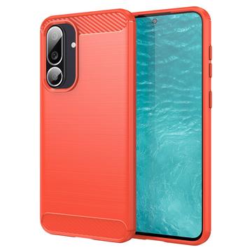 Husă TPU Brushed Samsung Galaxy M56/F56 - Fibră de Carbon