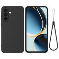 Husă din silicon lichid Samsung Galaxy M56 cu curea de mana