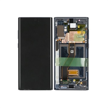 Capac frontal Samsung Galaxy Note10+ și afișaj LCD GH82-20838A - negru