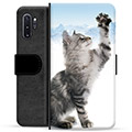 Husă Portofel Premium - Samsung Galaxie Note10+ - Pisică