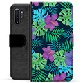 Husă Portofel Premium - Samsung Galaxie Note10+ - Floare Tropicală