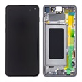 Capac frontal Samsung Galaxy S10 și afișaj LCD GH82-18850A - negru