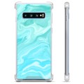 Husă Hibrid - Samsung Galaxie S10 - Marmură Albastră