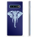 Husă TPU - Samsung Galaxie S10+ - Elefant