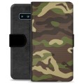 Husă Portofel Premium - Samsung Galaxie S10 - Camo