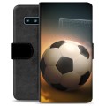 Husă Portofel Premium - Samsung Galaxie S10 - Fotbal