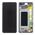 Capac frontal Samsung Galaxy S10+ și afișaj LCD GH82-18849A - negru