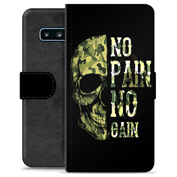 Husă Portofel Premium - Samsung Galaxy S10 - No Pain, No Gain