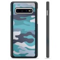 Capac Protecție - Samsung Galaxie S10+ - Camuflaj Albastru