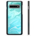 Capac Protecție - Samsung Galaxie S10+ - Marmură Albastră