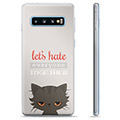 Husă TPU - Samsung Galaxy S10+ - Angry Cat