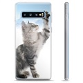Husă TPU - Samsung Galaxie S10+ - Pisică