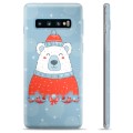 Husă TPU - Samsung Galaxie S10+ - Urs Polar Crăciun