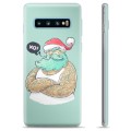 Husă TPU - Samsung Galaxie S10+ - Moș Crăciun Modern
