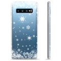 Husă TPU - Samsung Galaxie S10+ - Fulgi de Zăpadă