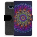 Husă Portofel Premium - Samsung Galaxie S10 - Mandala Colorată