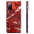 Husă TPU - Samsung Galaxie S20 FE - Marmură Roșie