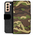 Husă Portofel Premium - Samsung Galaxy S21+ 5G - Camo