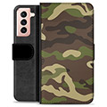 Husă Portofel Premium - Samsung Galaxy S21 5G - Camo