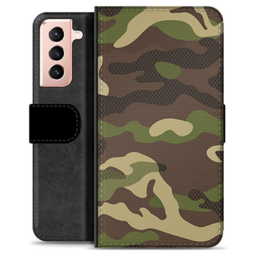 Husă Portofel Premium - Samsung Galaxy S21 5G - Camo