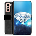 Husă Portofel Premium - Samsung Galaxy S21 5G - Diamant