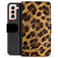 Husă Portofel Premium - Samsung Galaxy S21 5G - Leopard