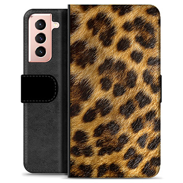 Husă Portofel Premium - Samsung Galaxy S21 5G - Leopard