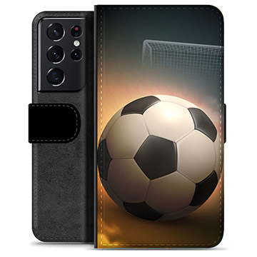 Husă Portofel Premium - Samsung Galaxy S21 Ultra 5G - Fotbal