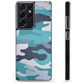Capac Protecție - Samsung Galaxy S21 Ultra 5G - Camuflaj Albastru