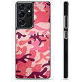 Capac Protecție - Samsung Galaxy S21 Ultra 5G - Camuflaj Roz