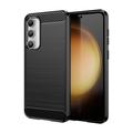 Husă TPU Brushed Samsung Galaxy S23 FE - Fibră de Carbon