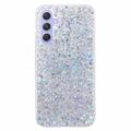 Husă TPU Samsung Galaxy S23 FE - Glitter Flakes - Argintiu