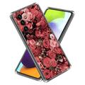Husă TPU Subțire Stylish Samsung Galaxy S23 FE - Flori Roșii