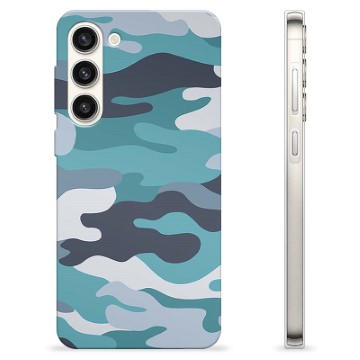 Husă TPU - Samsung Galaxy S23+ 5G - Camuflaj Albastru