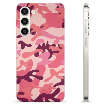 Husă TPU - Samsung Galaxy S23+ 5G - Camuflaj Roz