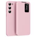 Husă Flip Samsung Galaxy S23 Smart Clear View cu slot pentru card
