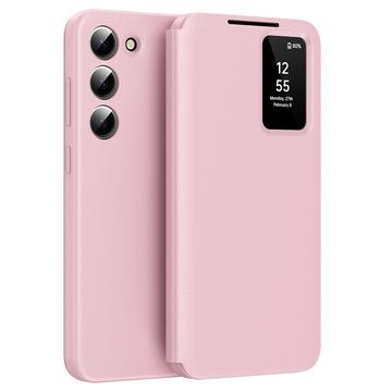 Husă Flip Samsung Galaxy S23 Smart Clear View cu slot pentru card