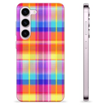 Husă TPU - Samsung Galaxy S23 5G - Cămașă de Flanelă