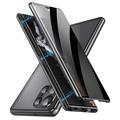 Husă Magnetică Sticlă Temperată Samsung Galaxy S23 Ultra 5G - Confidențialitate - Negru