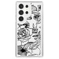 Husă TPU Fashion Samsung Galaxy S23 Ultra - Contur trandafir