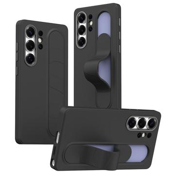 Samsung Galaxy S23 Ultra Husă hibridă Smart cu prindere în picioare - Negru