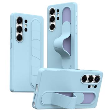 Samsung Galaxy S23 Ultra Husă hibridă Smart cu prindere în picioare - albastru