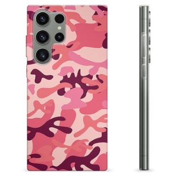 Husă TPU - Samsung Galaxy S23 Ultra 5G - Camuflaj Roz