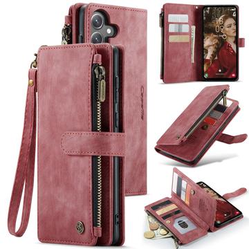 Husă Portofel Samsung Galaxy S24 FE - Caseme C30 Multifunctional - Roșu
