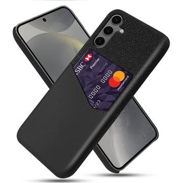 Husă cu Buzunar Card Samsung Galaxy S24 FE - KSQ - Negru