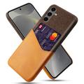 Husă cu Buzunar Card Samsung Galaxy S24 FE - KSQ - Portocaliu