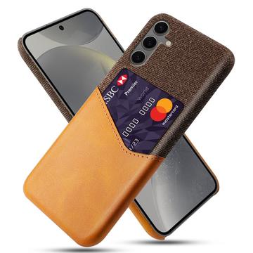 Husă cu Buzunar Card Samsung Galaxy S24 FE - KSQ - Portocaliu