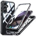 Husă magnetică Samsung Galaxy S24 FE cu protecție de ecran din sticlă călită - compatibilă MagSafe