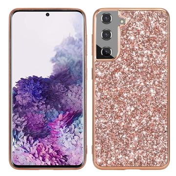 Husă Hibrid Samsung Galaxy S24 - Glitter - Auriu Roze